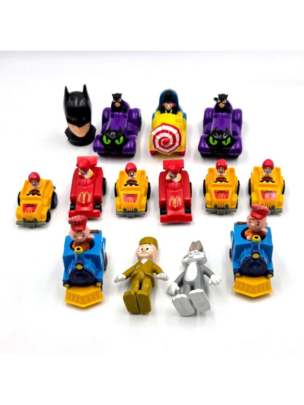Vintage Happy Meal Toys Peanuts Charlie Brown Ronald McDonald Catwoman Read